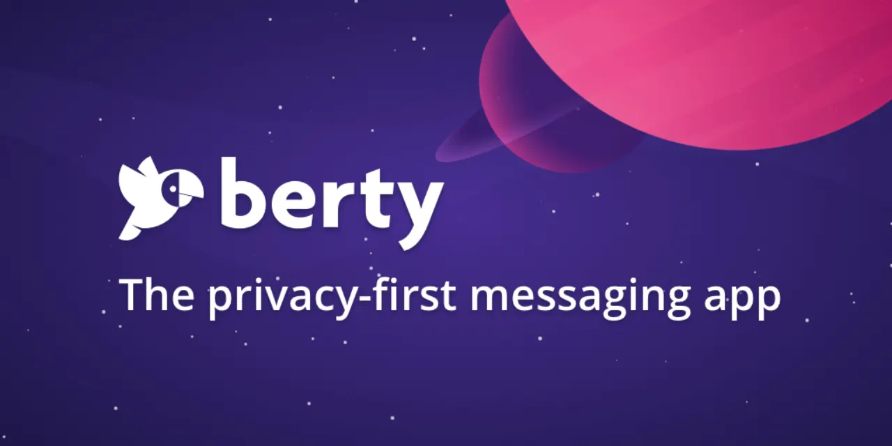 Berty Messaging app interface screenshot showcasing its secure communication features homepage 2026