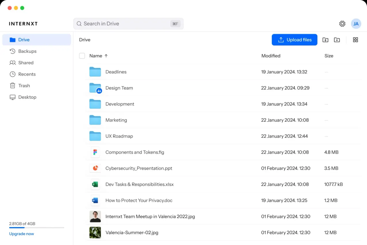 Internxt Pricing Screenshot 2026