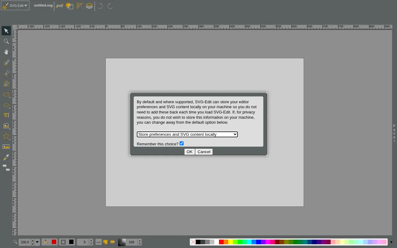 SVG-Edit Vector graphic editing tools interface homepage screenshot 2026