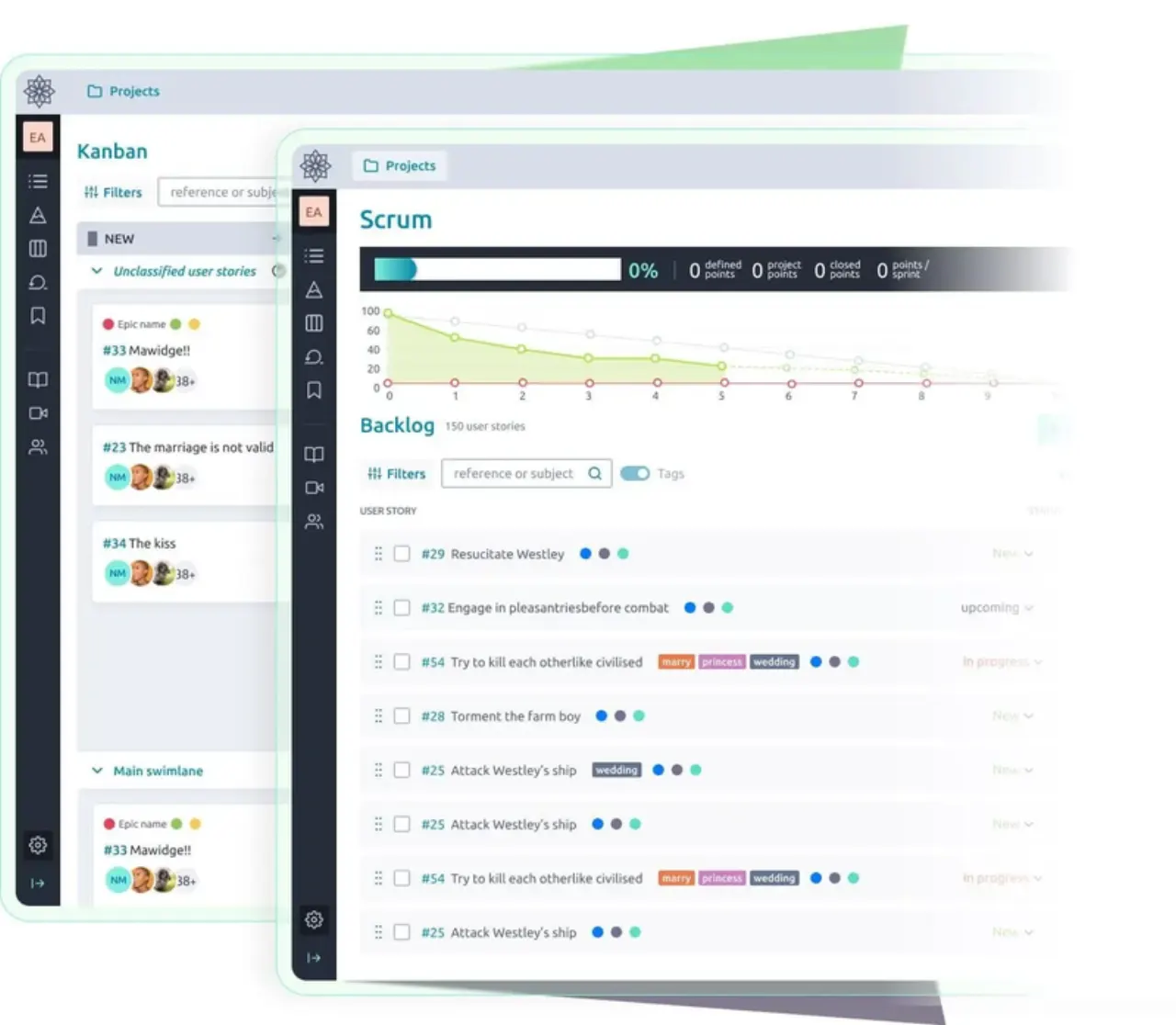 Taiga Project Management Tool Dashboard Overview 2026
